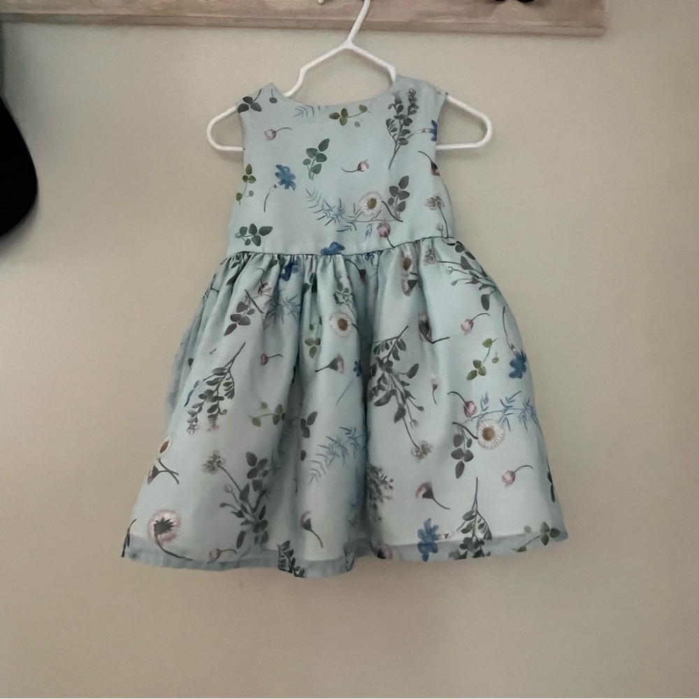 Floral Toddler Dress in Blue - Picture 1 of 3